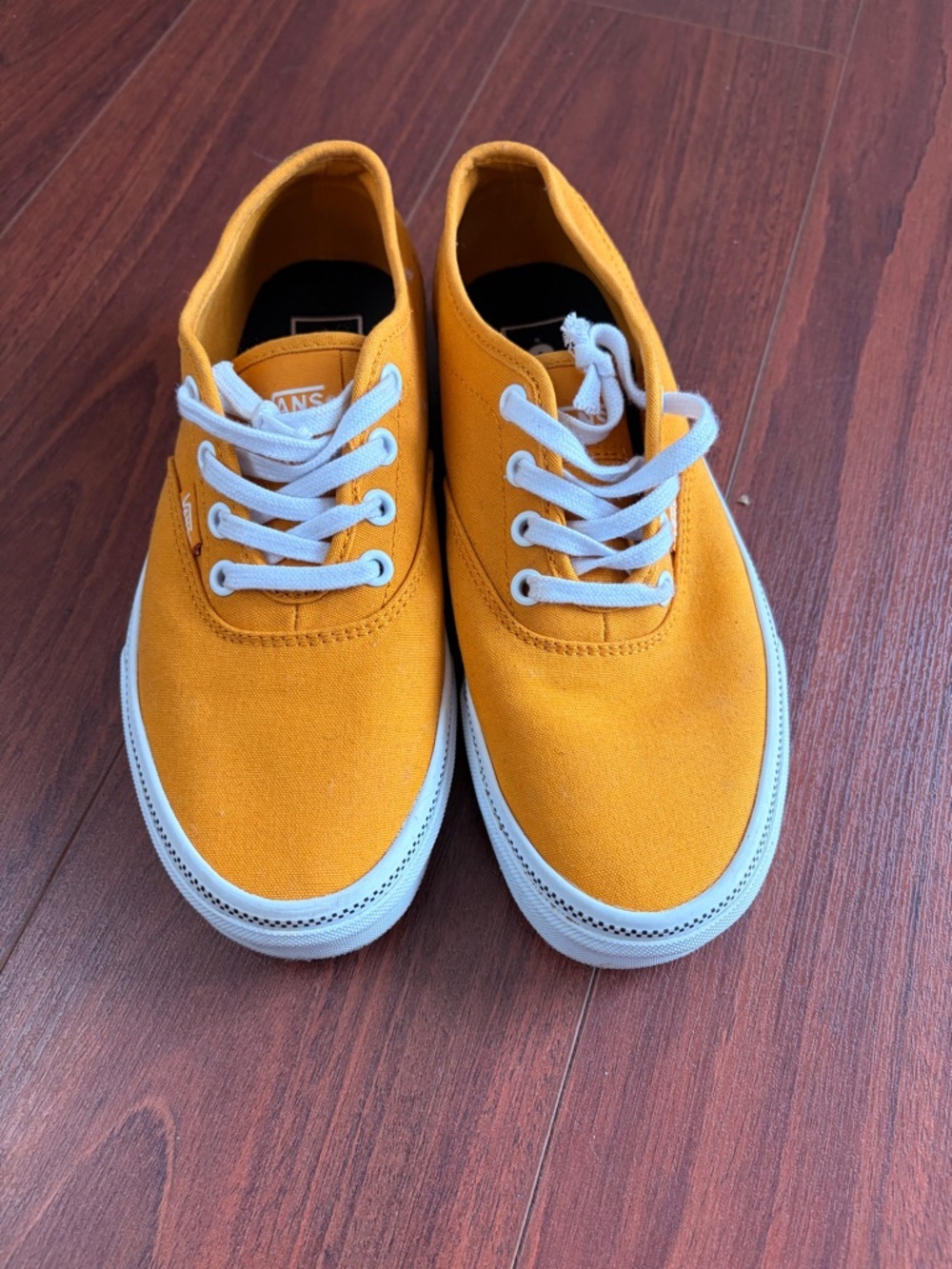 Vans Yellow Canvas Low-Top Sneakers